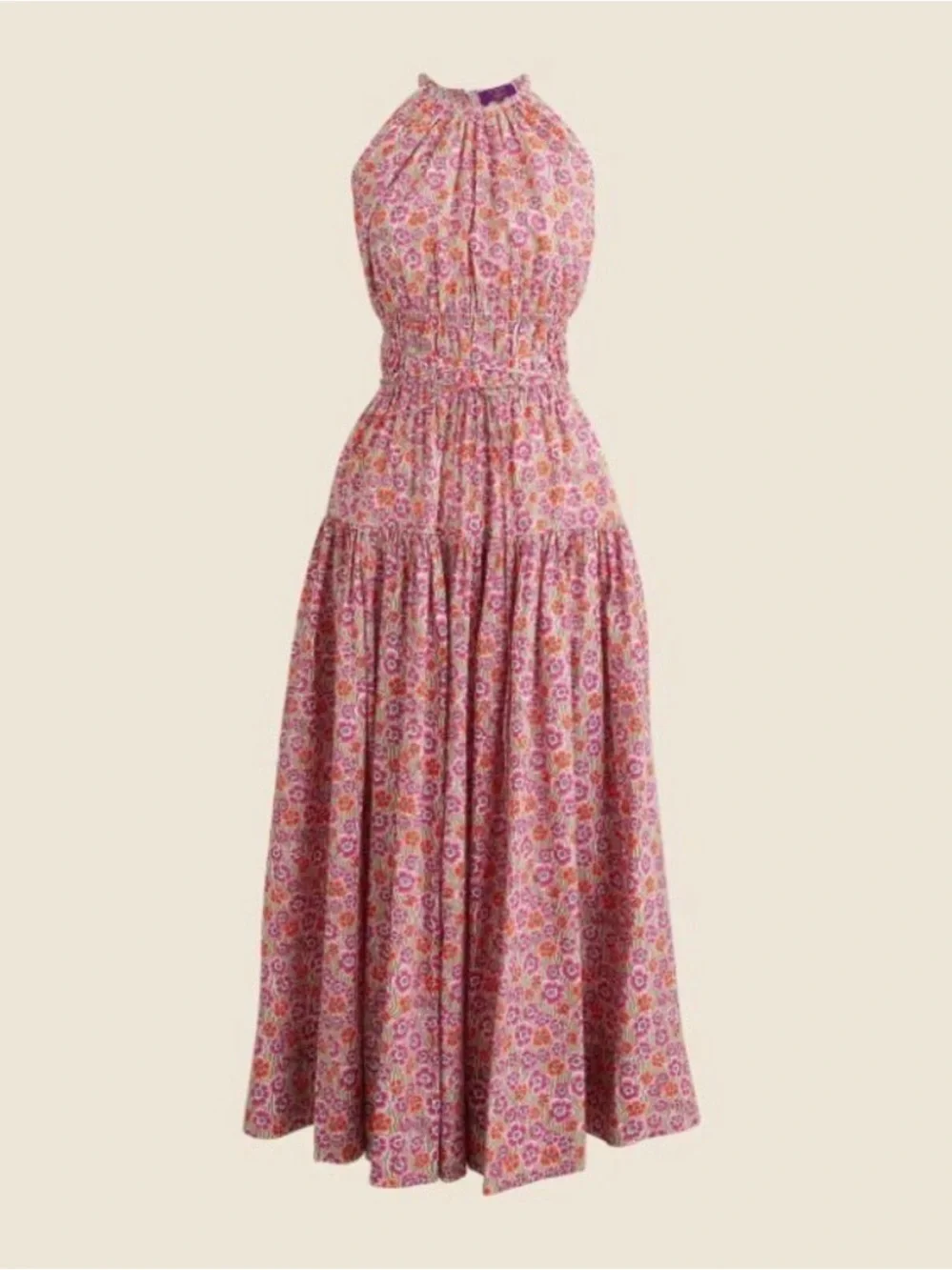 J Crew Liberty of London pink mode dress. Size L. 100% cotton, pockets. - Picture 4 of 7